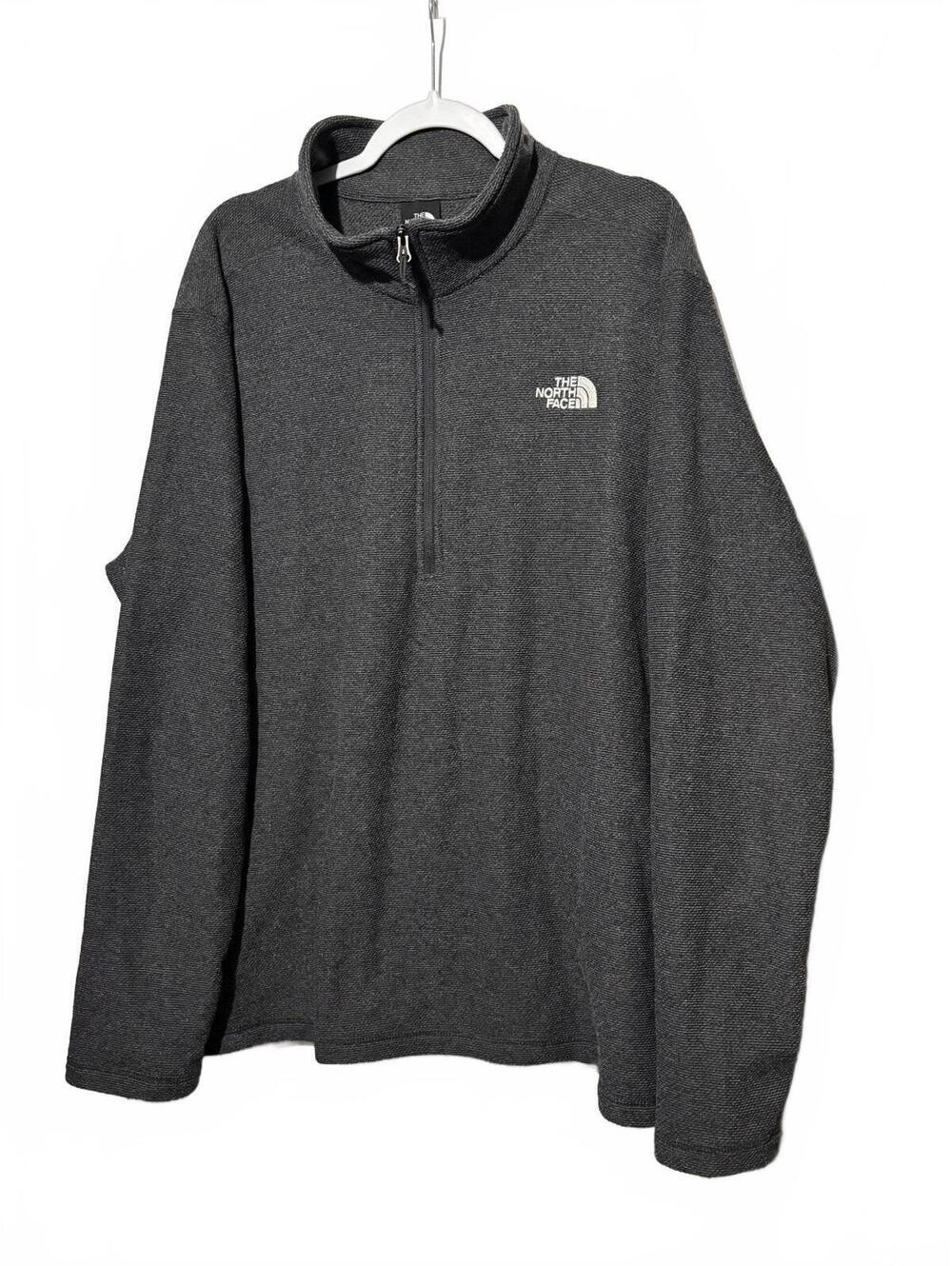 The North Face Men's Quarter Zip Pullover Fleece Sweater XXL Charcoal Gray
